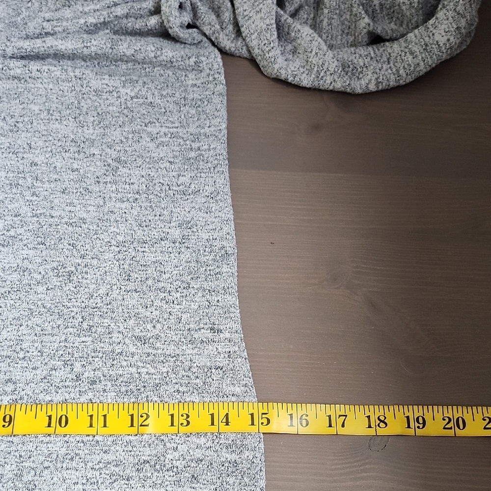 ARITZIA WILFRED FREE Gray v-neck long sleeve bodycon knit midi maxi dress - Picture 12 of 13